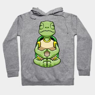 Turtle at Yoga in Cross-legged Hoodie